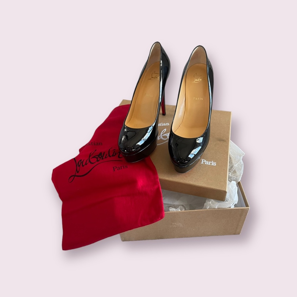 Christian Louboutin Bianca Platform Pumps Black size 40(10)
